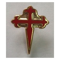 Pin Silueta Cruz de Santiago
