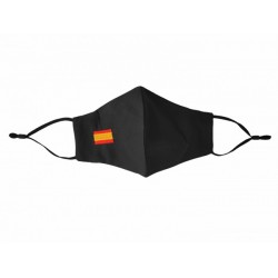 Mascarilla Negra Bandera de España 2