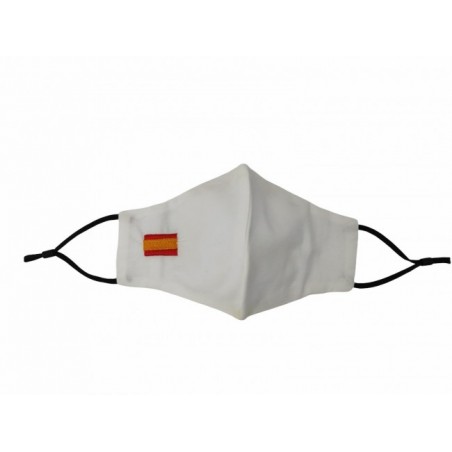 Mascarilla Blanca Bandera de España