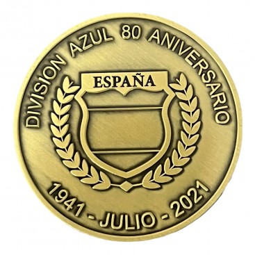 Moneda bronce 80 Aniversario División Azul