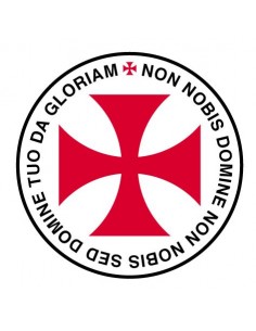 PEGATINA CRUZ TEMPLARIA NON NOBIS