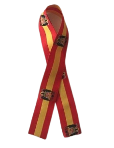 PULSERA TELA BANDERA DE ESPAÑA ÁGUILA DE SAN JUAN