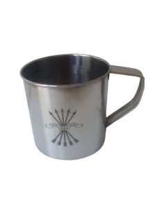 Taza de aluminio con el yugo y las flechas