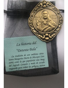 PLACA PUERTA DETENTE BALA DORADA 2
