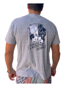 CAMISETA GRIS TODOS A RECONSTRUIR ESPAÑA