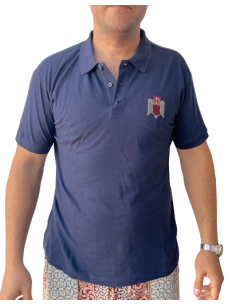 POLO AZUL ESCUDO SEU