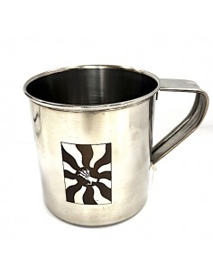 Taza de aluminio con la garra hispánica 2