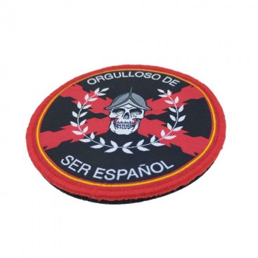 Parche orgulloso de ser español calavera