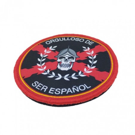 Parche orgulloso de ser español calavera