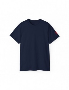 Camiseta Azul Logo Falange en Manga