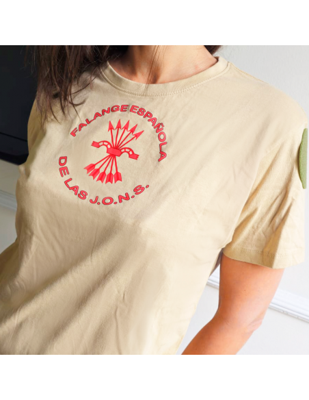 CAMISETA FALANGE ESPAÑOLA DE LAS JONS YUGO Y FLECHAS PECHO