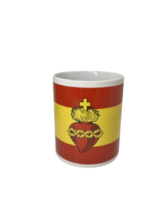 Taza Bandera de España Sagrado Corazón