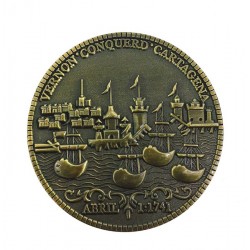 MONEDA BLAS DE LEZO RÉPLICA ORIGINAL 1741 2
