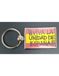 LLAVERO RECTANGULAR METÁLICO BANDERA FALANGE REVERSO VIVA... 2