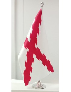BANDERÍN SOBREMESA BANDERA CRUZ DE SAN ANDRÉS RASO