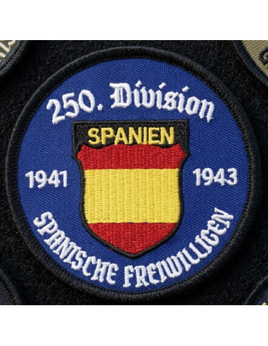 PARCHE VELCRO DIVISION 250 SPANISCHE BLANCO