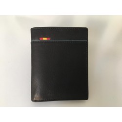 Cartera de piel vertical