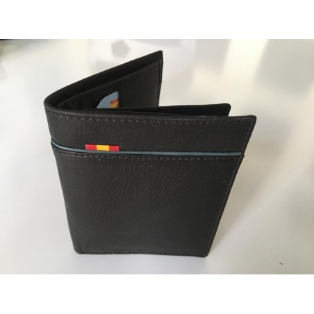 Cartera de piel vertical